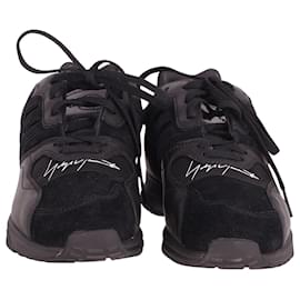 Autre Marque-Y-3 x Adidas Yohji Yamamoto ZX Run Sneaker aus schwarzem Leder-Schwarz