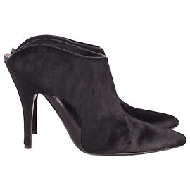 Mules con pony Alexander Wang Miranda in lana nera Nero