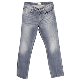 Acne-Acne Studios Boy Jeans Scuri Vintage in Cotone Blu-Blu
