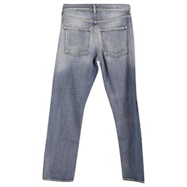 Acne-Acne Studios Boy Jeans Scuri Vintage in Cotone Blu-Blu