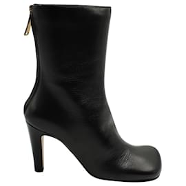 Bottega Veneta-Bottega Veneta Bloc Boots in Black Leather-Black