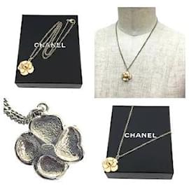 Chanel-* [Chanel] CHANEL Camellia Pendant Necklace Pink×Gold-Pink,Gold hardware