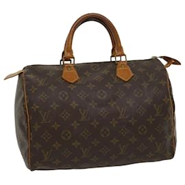 Louis Vuitton-Louis Vuitton Monogram Speedy 30 Hand Bag M41526 LV Auth jk2322-Other