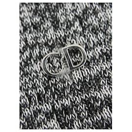 Christian Dior-Christian Dior SS15 Silk/Cotton Knit Peplum Hem Top-Dark grey