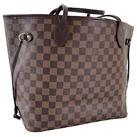 Louis Vuitton-Louis Vuitton Neverfull MM shoulder bag damier ebene-Brown