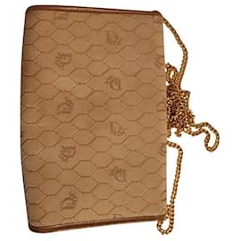 Christian Dior-Petit sac à main Christian Dior sac bandoulière baise-Beige