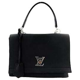 Louis Vuitton-Twist LockMe 2-Way Black Leather-Black