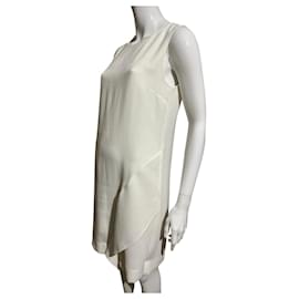 Diane Von Furstenberg DvF Wylda Rüschenkleid Weiß Roh