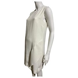 Diane Von Furstenberg DvF Wylda ruffle dress White Cream