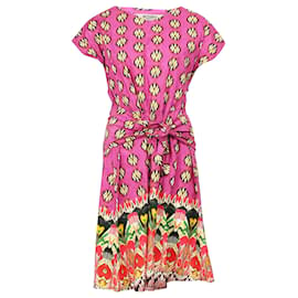 Etro-Etro Printed Summer Dress in Pink Cotton-Other