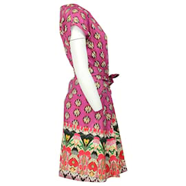 Etro-Etro Printed Summer Dress in Pink Cotton-Other