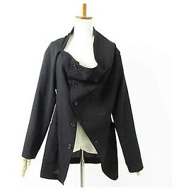 *Raro 90s COMME des GARCONS Comme des Garcons Asymmetry Giacca super deformata Nero