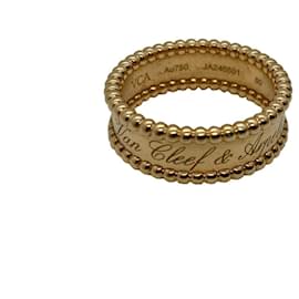 Van Cleef & Arpels-Van Cleef & Arpels Perlee Ring in 18k Pink Rose Gold-Gold hardware