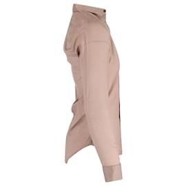 Christian Dior-Christian Dior Homme Long Sleeve Button Front Shirt in Tan Cotton -Brown,Beige