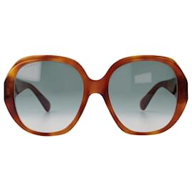Gucci-Sunglasses in Brown/Grey Acetate-Brown