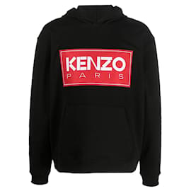 Kenzo-Kenzo Sweat à capuche noir Paris-Black
