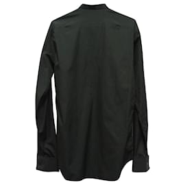 Dior-Dior Two Tone Buttondown Shirt in Black Cotton-Black