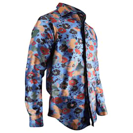 JW Anderson-J.W. Anderson Printed Long Sleeve Button Front Shirt in Multicolor Silk-Other