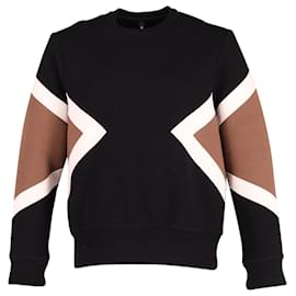 Neil Barrett-Neil Barrett Sweatshirt mit geometrischem Muster aus schwarzem Polyurethan-Andere