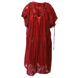 Robe mi-longue à lacets Iro en polyester rouge Rouge