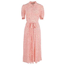 Alexa Chung Abito da tè con funghi Alice in viscosa rosa Multicolore