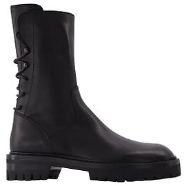 Ann Demeulemeester Louise Ankle Boots in Black Leather Black