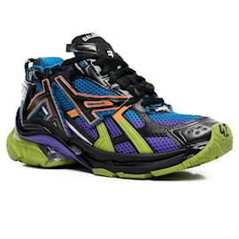 Balenciaga-Balenciaga - Sneaker Runner Blue/Orange-Blue