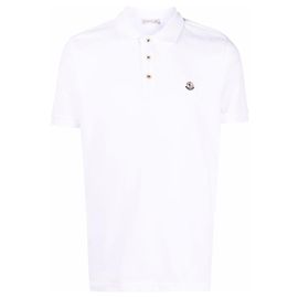 Moncler - Polo avec logo blanc Classique Blanc