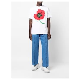 Kenzo-Kenzo T-shirt oversize à imprimé Poppy-White