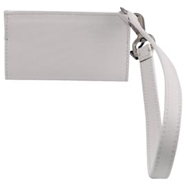 Jacquemus-Jacquemus Detachable Card Holder in White Leather-White