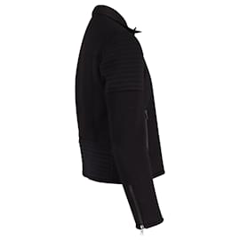 Neil Barrett-Neil Barett Biker Jacket in Black Polyester -Black