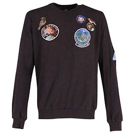 Dolce & Gabbana Maglione Patch Bird in Cotone Nero Altro