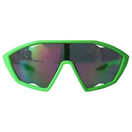 Prada-Prada Mask Sunglasses in Neon Green Plastic-Green