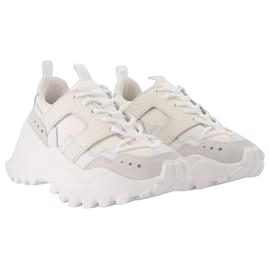 Ami Paris-New Lucky 9 Sneakers in White Leather-White