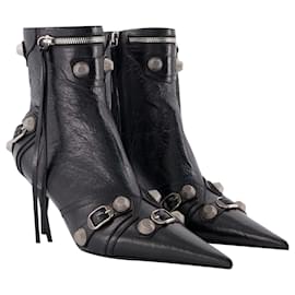 Balenciaga-Cagole M70 Ankle Boots - Balenciaga -  Black - Leather-Black