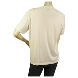 Hermès-Camiseta Hermes Odyssee nave espacial azul branco algodão unissex camiseta masculina feminina tamanho S-Multicor