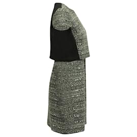 Tory Burch-Tory Burch Zweifarbiges Tweed-Kleid aus mehrfarbiger Baumwolle-Mehrfarben
