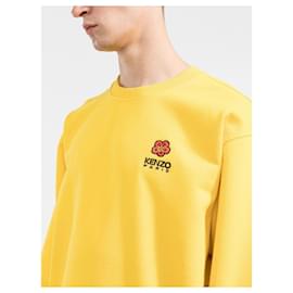 Kenzo-Kenzo Sweatshirt 'Boke Flower' crest-Yellow