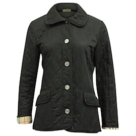 Burberry-Burberry Quilted Jacket in Black Cotton-Black