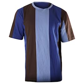 Marni-Marni Color Block Short Sleeve T-shirt in Multicolor Cotton-Multiple colors