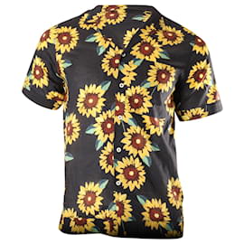 Jacquemus-Jacquemus Le Gadjo Sunflower Print Bowling Shirt in Multicolor Cotton-Other
