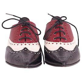 Gucci-Gucci Pointed Brogues in Multicolor Leather-Other,Python print