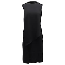 Maison Martin Margiela-Maison Margiela Sleeveless Shift Dress in Black Polyester Viscose-Black