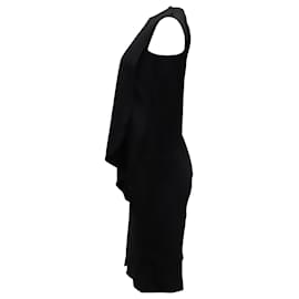 Maison Martin Margiela-Maison Margiela Sleeveless Shift Dress in Black Polyester Viscose-Black