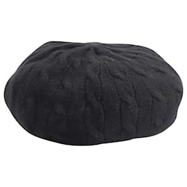 Ralph Lauren-Ralph Lauren Purple Label Beanie Hat in Black Cashmere-Black