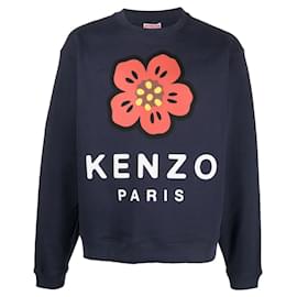 Kenzo-Kenzo Sweatshirt 'Boke Flower'-Blue