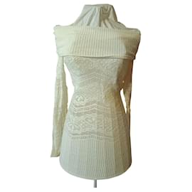 Autre Marque Amazon Lace Tunic Eggshell Eggshell