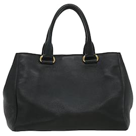 Prada-PRADA Hand Bag Leather Black Auth ar7335-Black