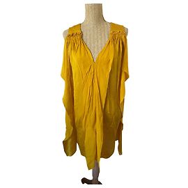 Stella Mc Cartney Robe Stella McCartney en soie jaune Jaune