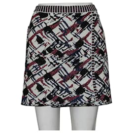 Chanel-Multicolor Metallic Print Mini Skirt-Other